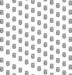 Rectangular small printed designs or shapes as backgrounds.