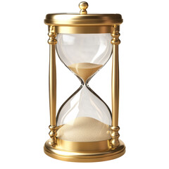 Golden Hourglass Timer PNG