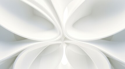Abstract curved dynamic white background
