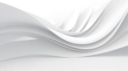 Obraz premium Abstract curved dynamic white background
