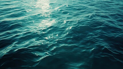 Obraz premium A serene picture captures a tranquil body of water, with a small boat gently floating on its surface.