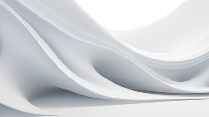 Obraz premium Abstract curved dynamic white background