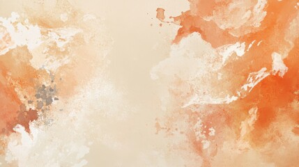Fototapeta premium Abstract Orange and Cream Background with Soft Texture and Splash
