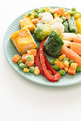 冷凍野菜　野菜の冷凍保存　冷凍食品