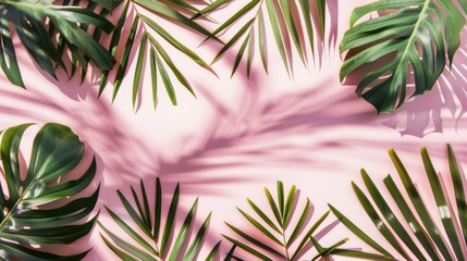 Dive into a Summer Flat - Lay on a Soft Pink Canvas