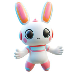 A cute icon in a cartoon style 3D render on a white background
