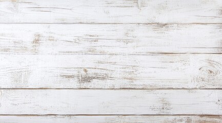 Rustic white wooden planks with distressed texture background