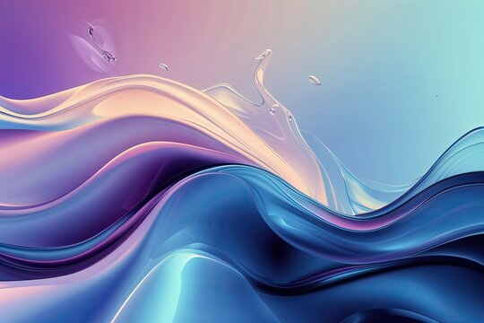 Unique Abstract Gradient Background with Stylish Liquid Blends for Contemporary Wallpaper and Digital Graphics