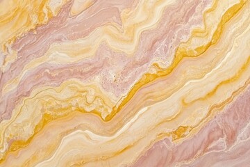 Abstract Swirls of Yellow, Pink, and Beige in a Marble-like Texture