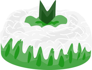 Kue Putu Ayu, Indonesia Snack Illustration