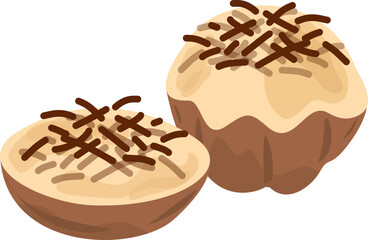 Kue Cubit, Indonesia Snack Illustration