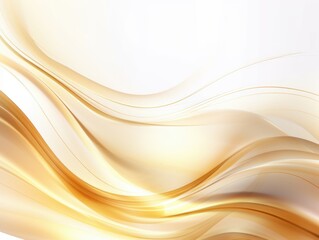 Fototapeta premium Free plain white background with gold wave