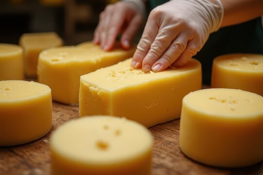 Visual Journey of Crafting Beaufort d'Alpage: Exploring the Alpine Cheesemaking Procedure