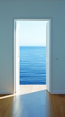 Open Door to a Blue Ocean View