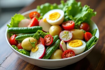 Vibrant Nicoise-Inspired Salad with Freshest Produce