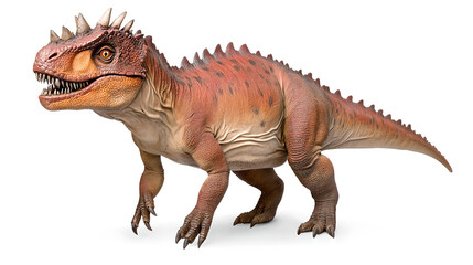 Fototapeta premium Detailed 3D Model of a Prehistoric Ceratosaurus Dinosaur