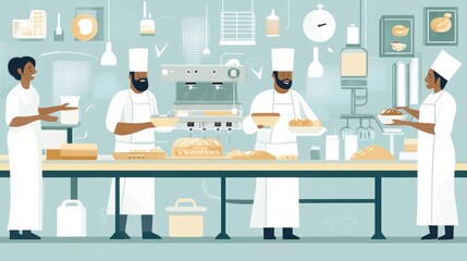 Bakery Teamwork: A Flourishing Culinary Collaboration
