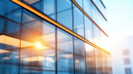 A captivating image of a modern building with sunlight streaming through its windows, illuminating the architectural details and enhancing its aesthetic appeal.