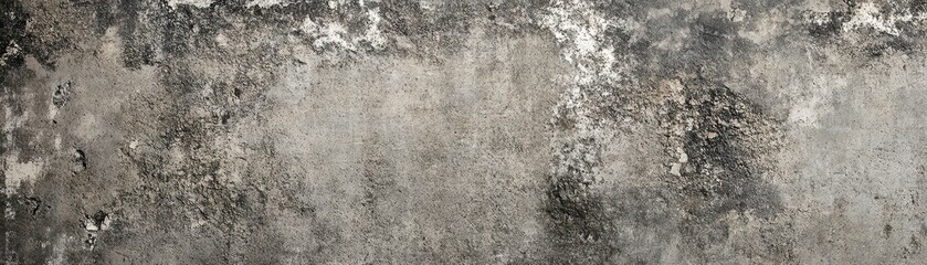 Fototapeta premium A weathered, textured wall featuring an artistic blend of white and black paint, creating a striking contrast.