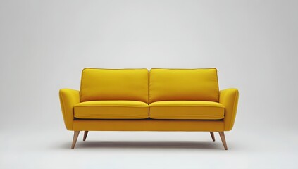 Yellow Sofa in Studio