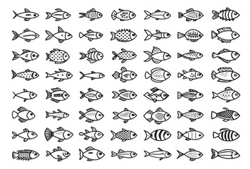 Fish Icon Captures Nature's Colorful Beauty.eps