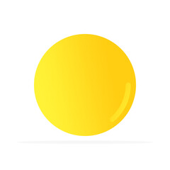 circle icon round button sign, colored flat vector. modern and minimalist design