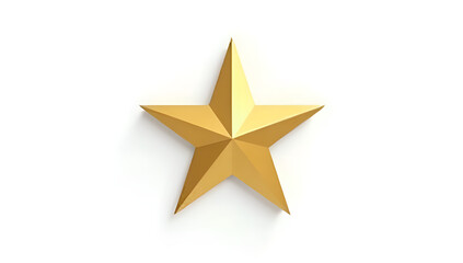 Sleek Gold Star with Depth Effect