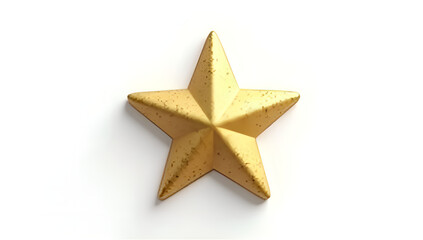 Fototapeta premium Luminous Gold Star: Modern Minimalism