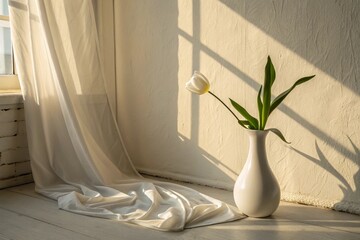 warm morning light creates an atmosphere of ambiance and comfort