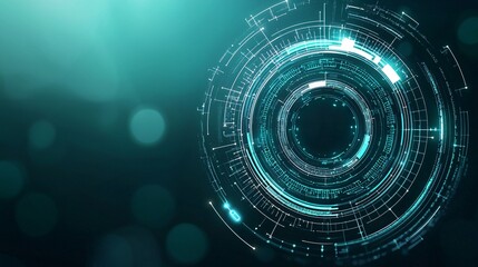 Obraz premium information communication management, high-tech control panel visuals, smooth holographic interfaces, dynamic task organization, abstract minimalism, professional modern feel, glowing white and teal