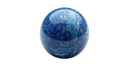 Rotating blue planet earth globe isolated on transparent background