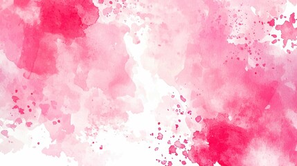 Obraz premium Delicate Pink Watercolor Texture Background with Splatters Abstract Art for Creative Design Projects