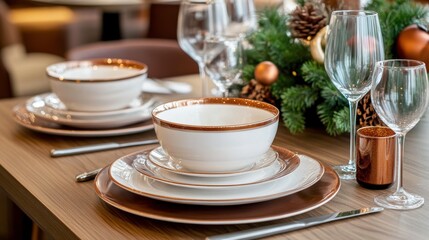 Fototapeta premium Luxurious Table Setting with Exquisite Decor