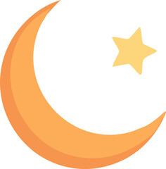 crescent moon and star
