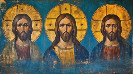 Byzantine Icon: The Holy Trinity
