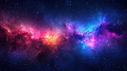 Obraz premium Colorful nebulae expanse in the vast cosmos