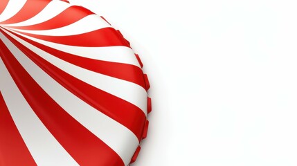 Swirl Patterned Red and White Candy Design Visual Sweet Treat Graphic Illustration Presentation