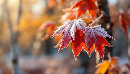 autumn leaves in the park