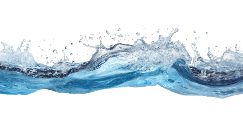 Sea water surface cut out