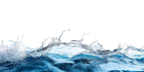 Sea water surface cut out