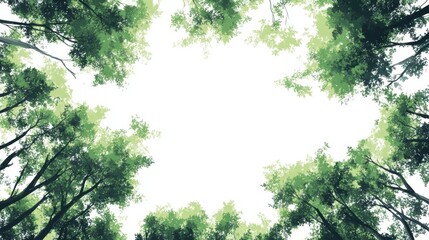 Fototapeta premium Fresh green theme featuring tree leaf Spring background.