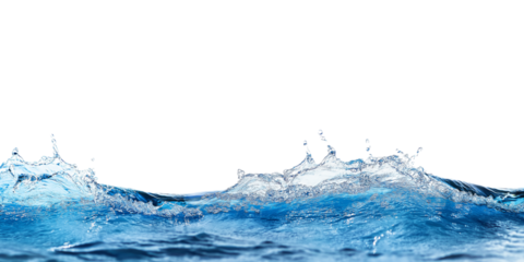 Sea water surface cut out