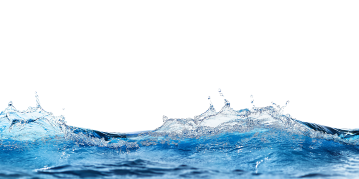 Sea water surface cut out