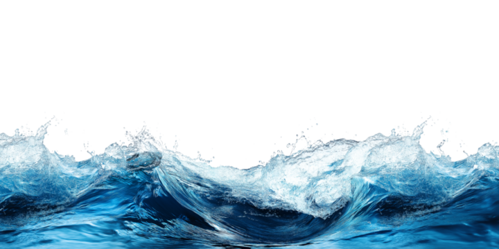 Sea water surface cut out