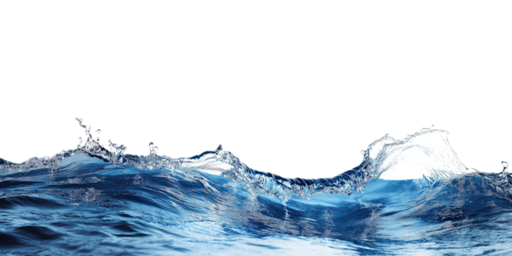 Sea water surface cut out