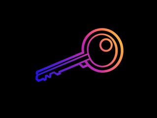 Gradient Key Icon