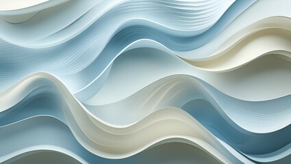 Obraz premium Abstract Blue Waves Pattern Background
