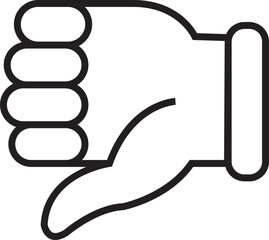 Hand gestures line icon . Handshake, Clapping hands, Victory vector isolated. Horns, Thumb up finger, drag and drop icons. Donation hand gestures, middle finger, helping hand.