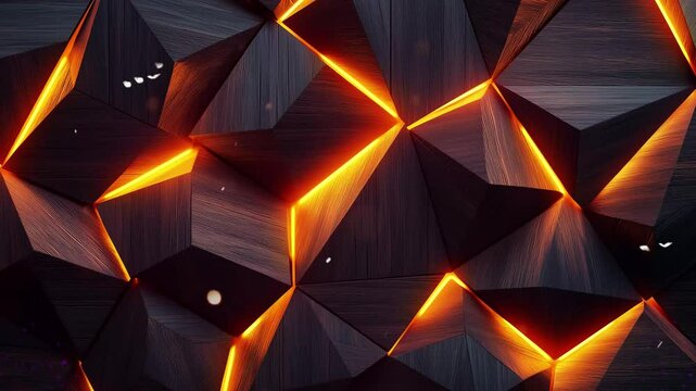 polygonal abstract background with wood texture seamless looping overlay 4k virtual video animation background