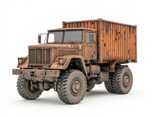 Obraz premium Rusty Off-Road Cargo Truck